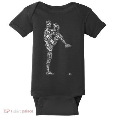 Pitcher On The Mound Baseball Lifestyle Baby Bodysuit
