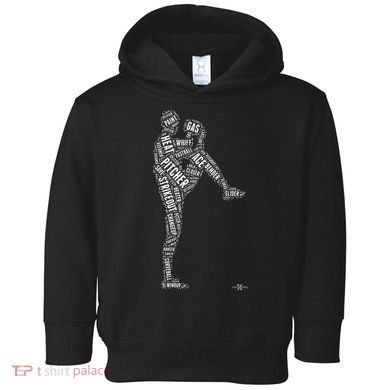 Pitcher On The Mound Baseball Lifestyle Toddler Hoodie