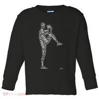 Pitcher On The Mound Baseball Lifestyle Toddler Long Sleeve Shirt thumb 0