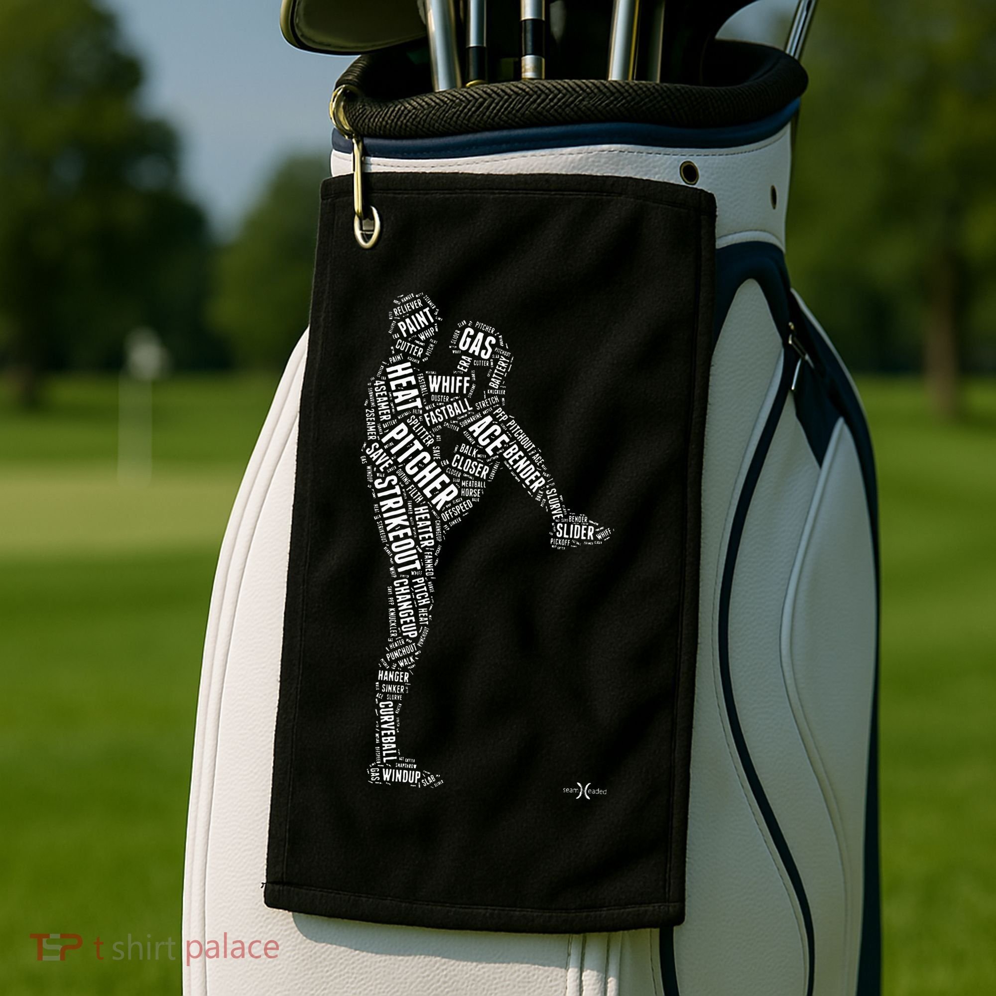 Pitcher On The Mound Baseball Lifestyle Golf Towel