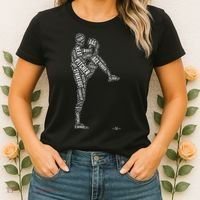 Pitcher On The Mound Baseball Lifestyle Women's T-Shirt thumb 2