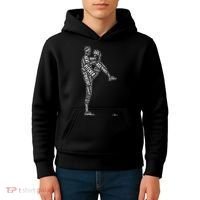 Pitcher On The Mound Baseball Lifestyle Kids Hoodie thumb 4