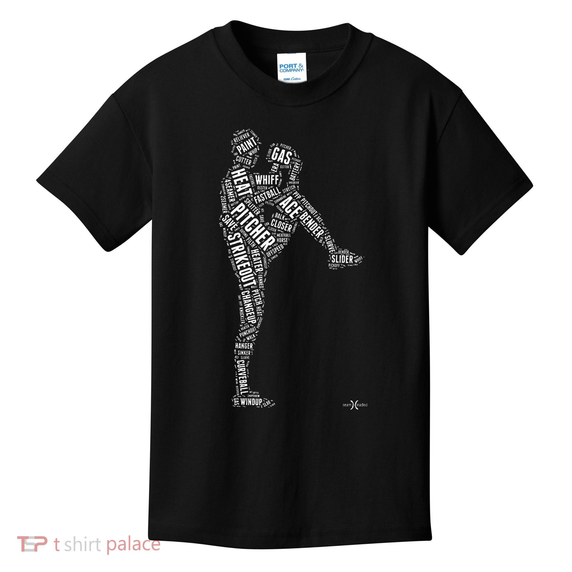 Pitcher On The Mound Baseball Lifestyle Kids T-Shirt