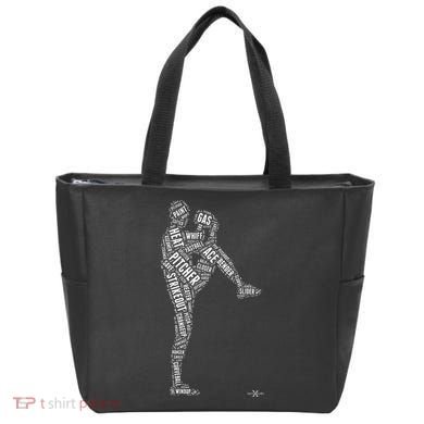 Pitcher On The Mound Baseball Lifestyle Tote Bag