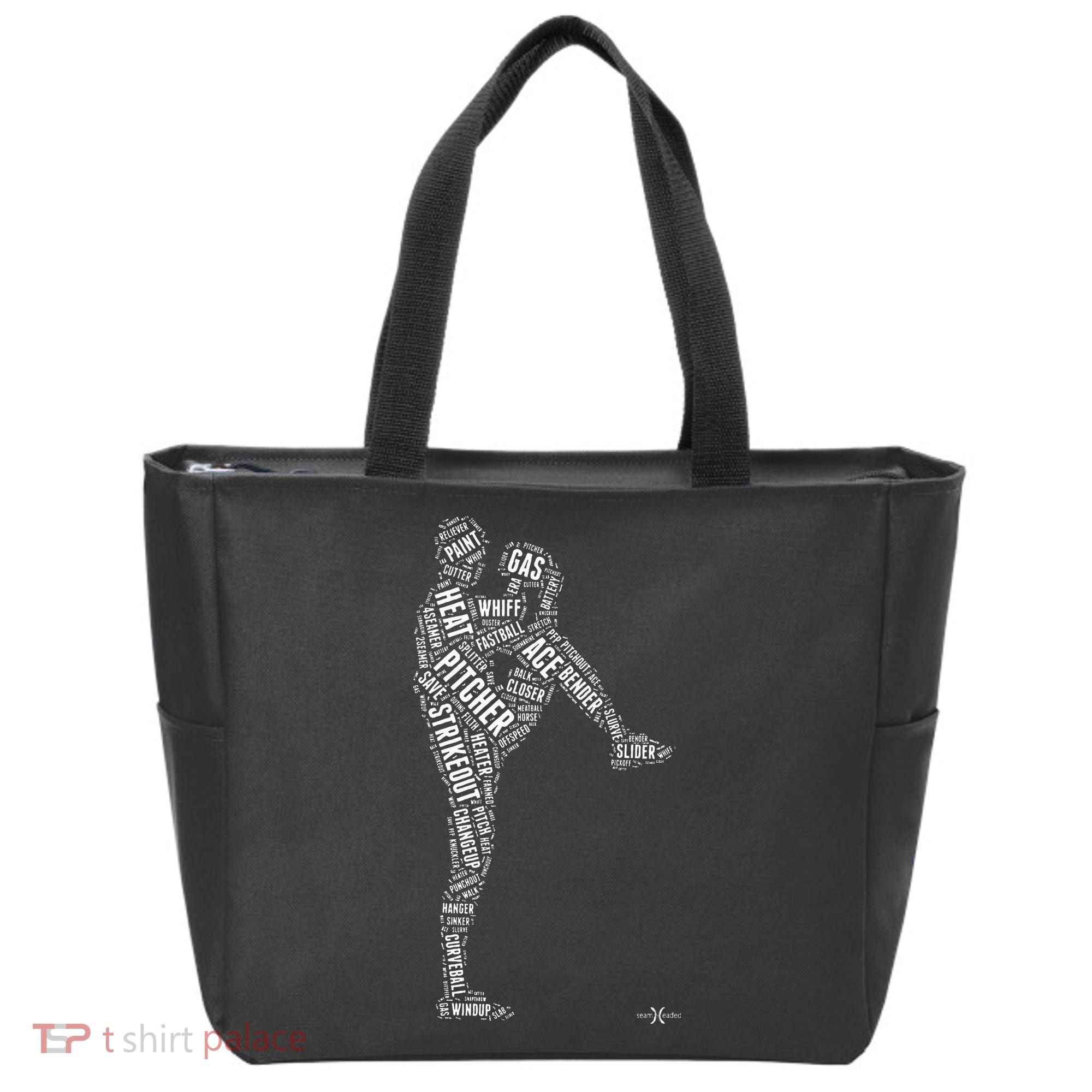 Pitcher On The Mound Baseball Lifestyle Tote Bag