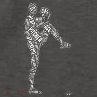 Pitcher On The Mound Baseball Lifestyle Vector Backpack thumb 2