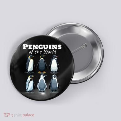 Penguins Of The World Button