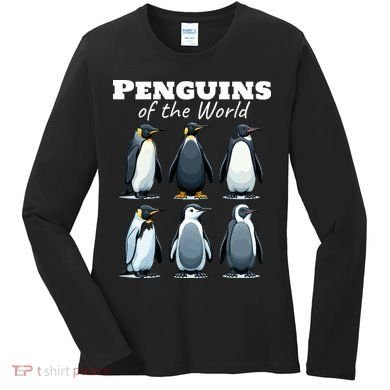 Penguins Of The World Women's Long Sleeve Shirt