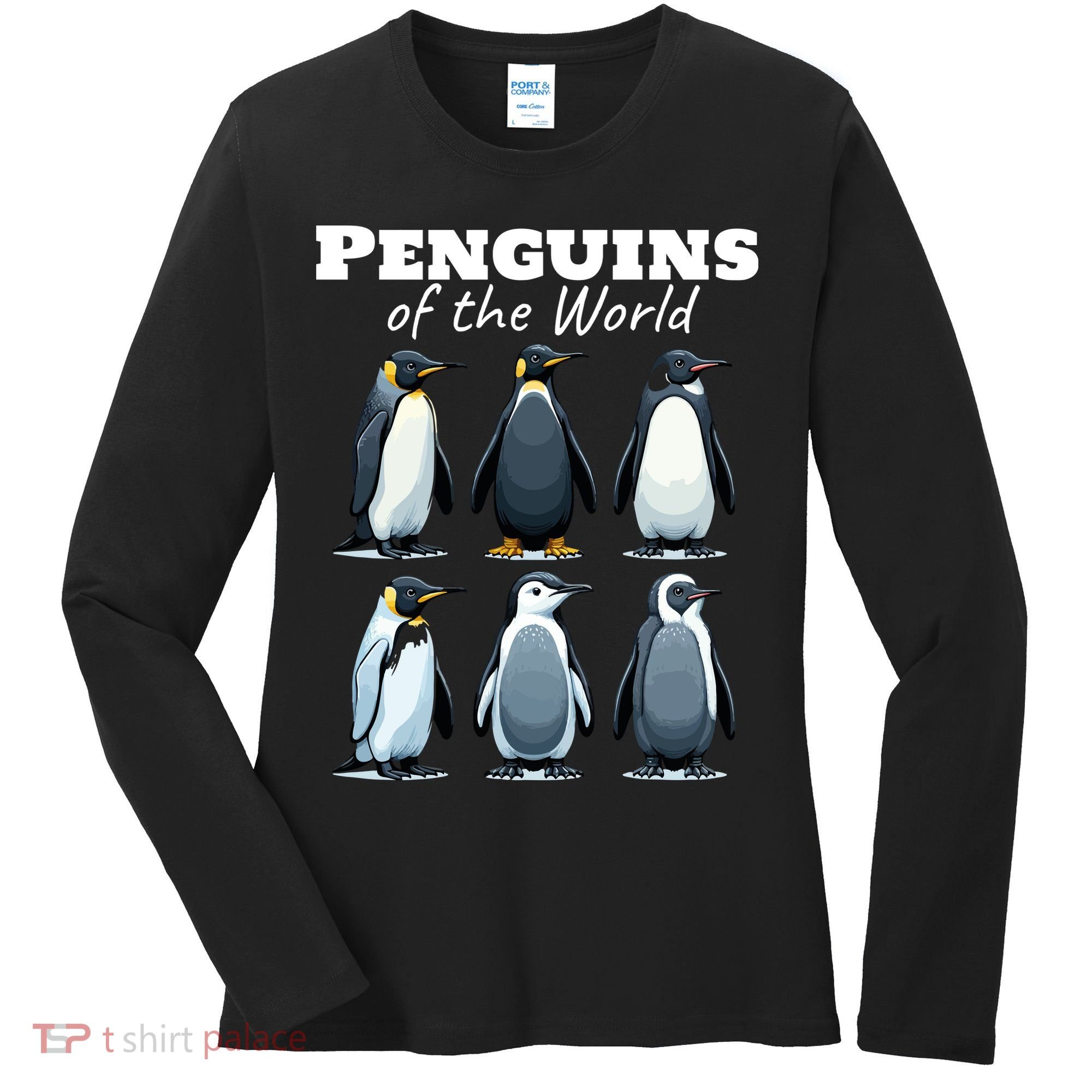 Penguins Of The World Women's Long Sleeve Shirt