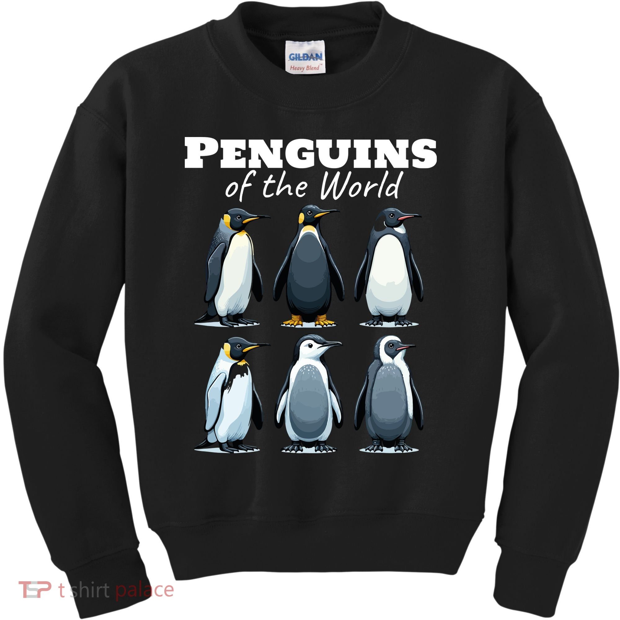 Penguins Of The World Kids Sweatshirt
