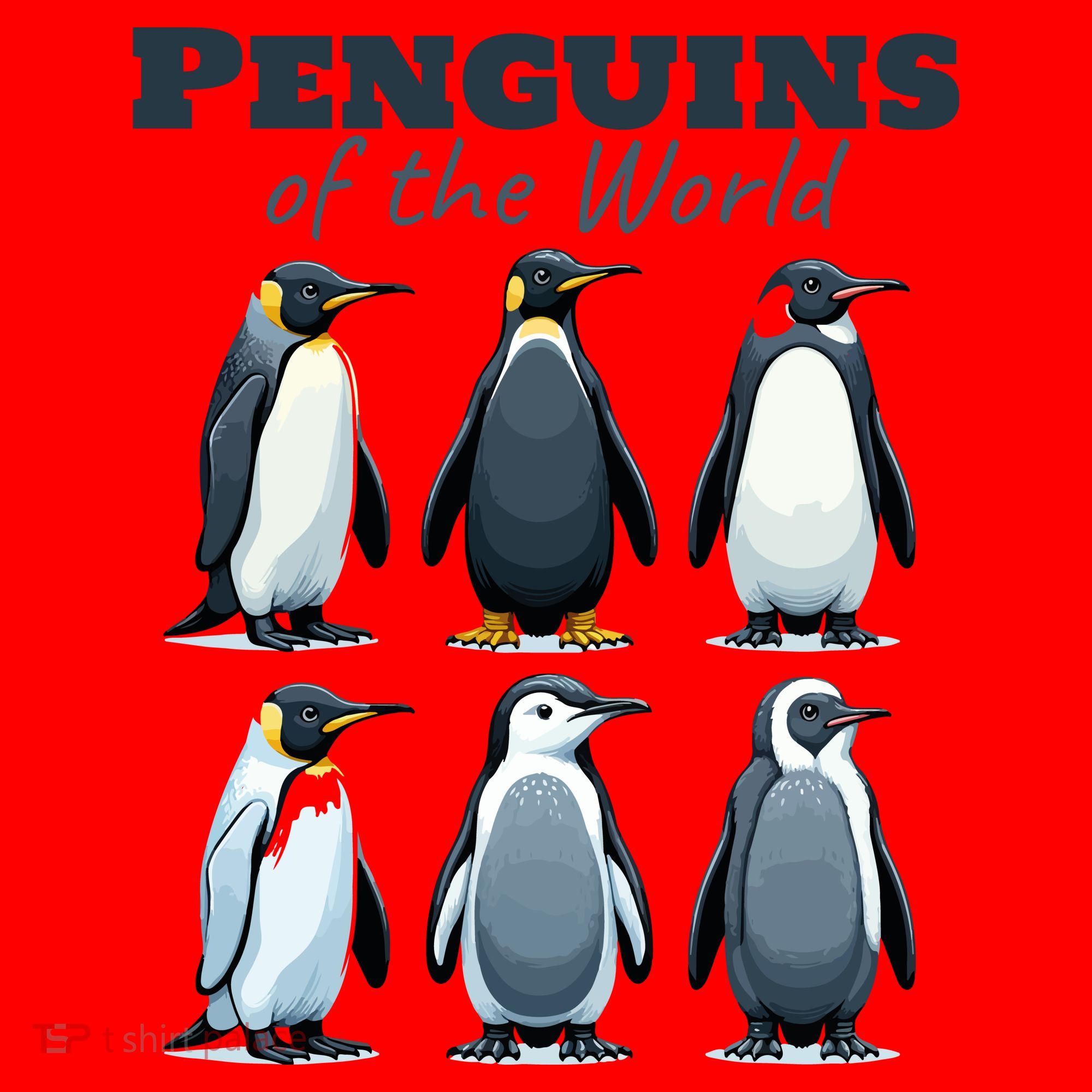 Penguins Of The World Santa Hat