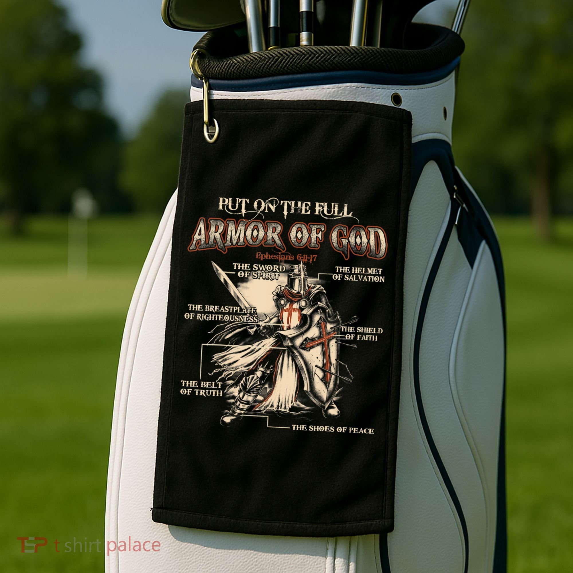 Put On The Full Armor Of God Jesus Golf Towel