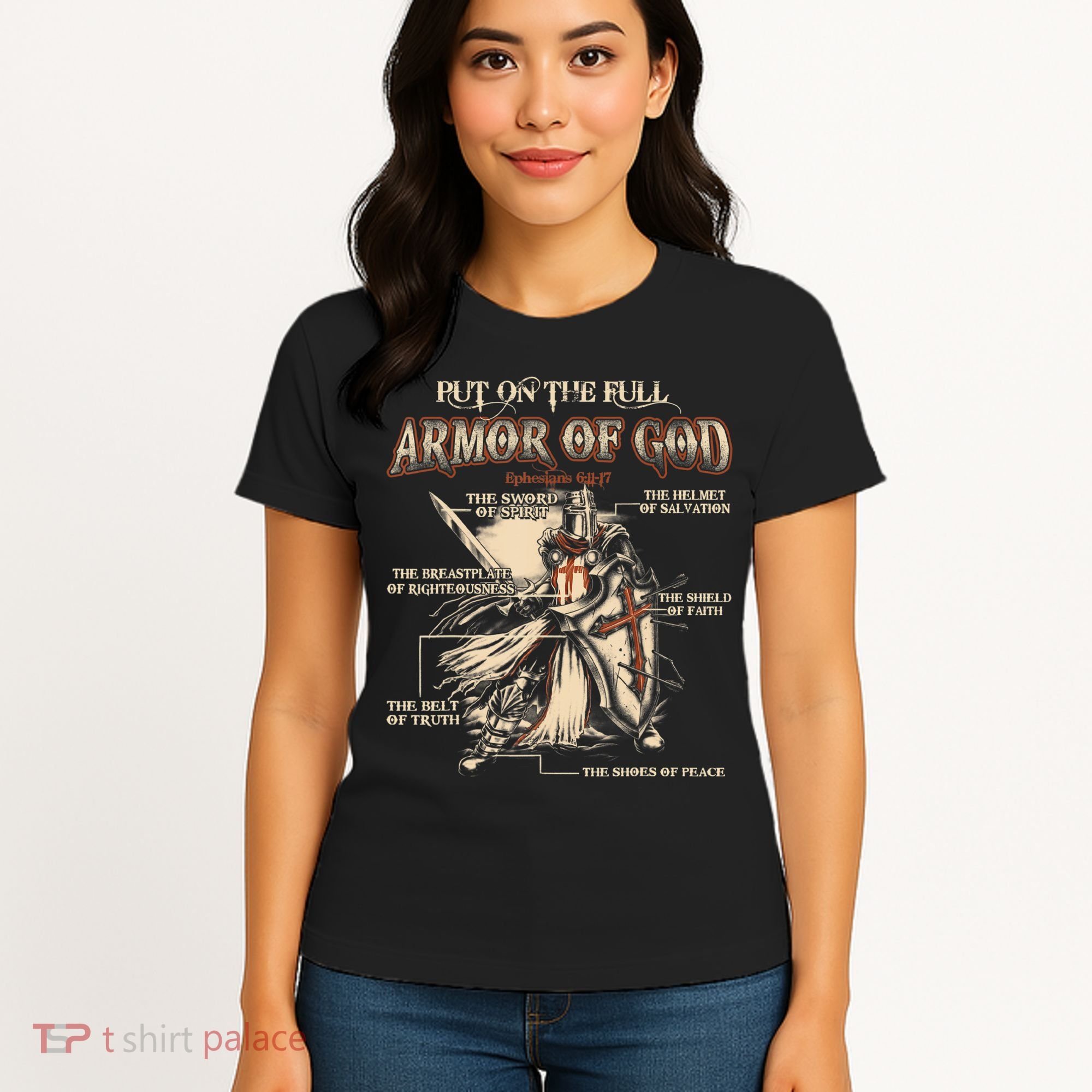 Put On The Full Armor Of God Jesus Women's T-Shirt