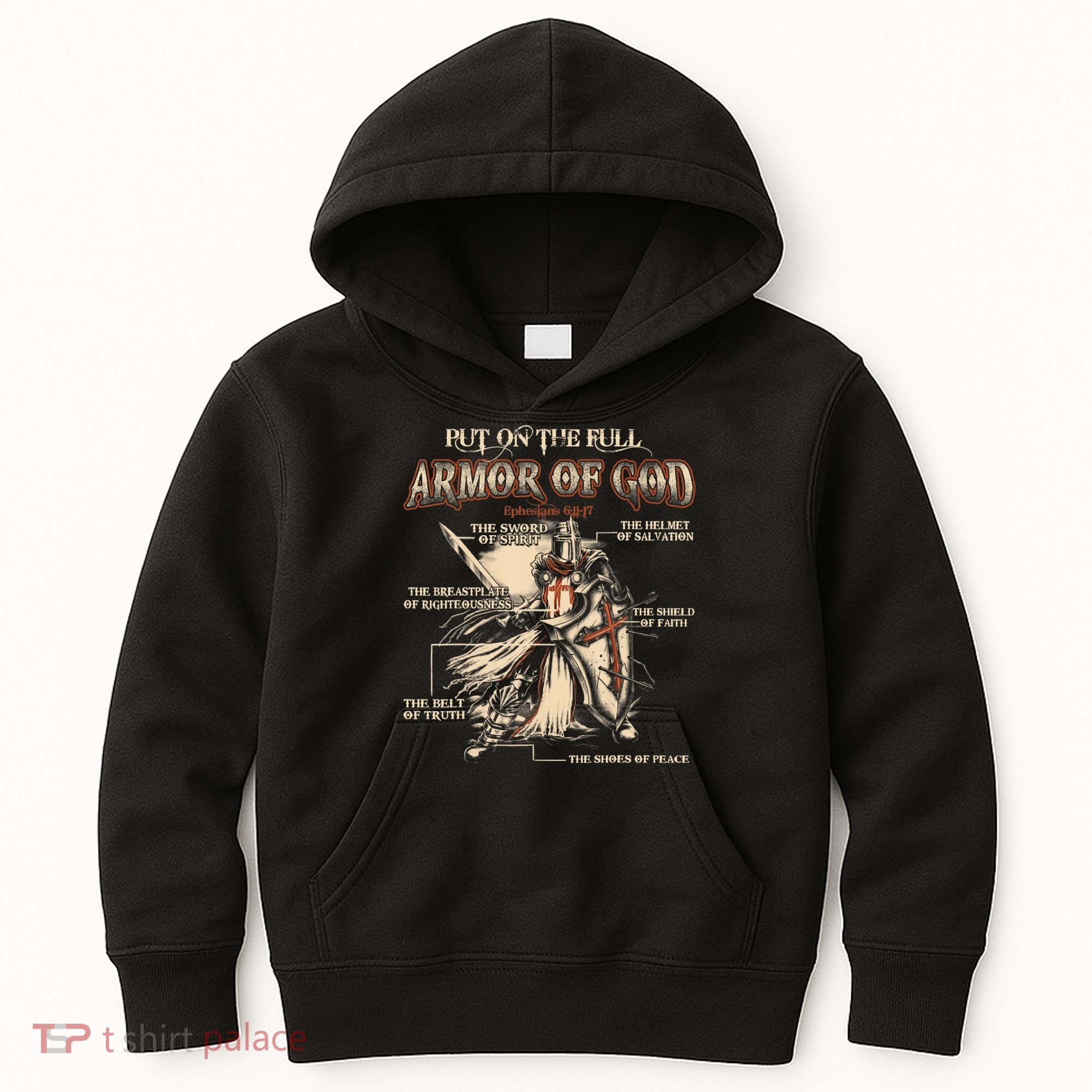 Put On The Full Armor Of God Jesus Kids Hoodie