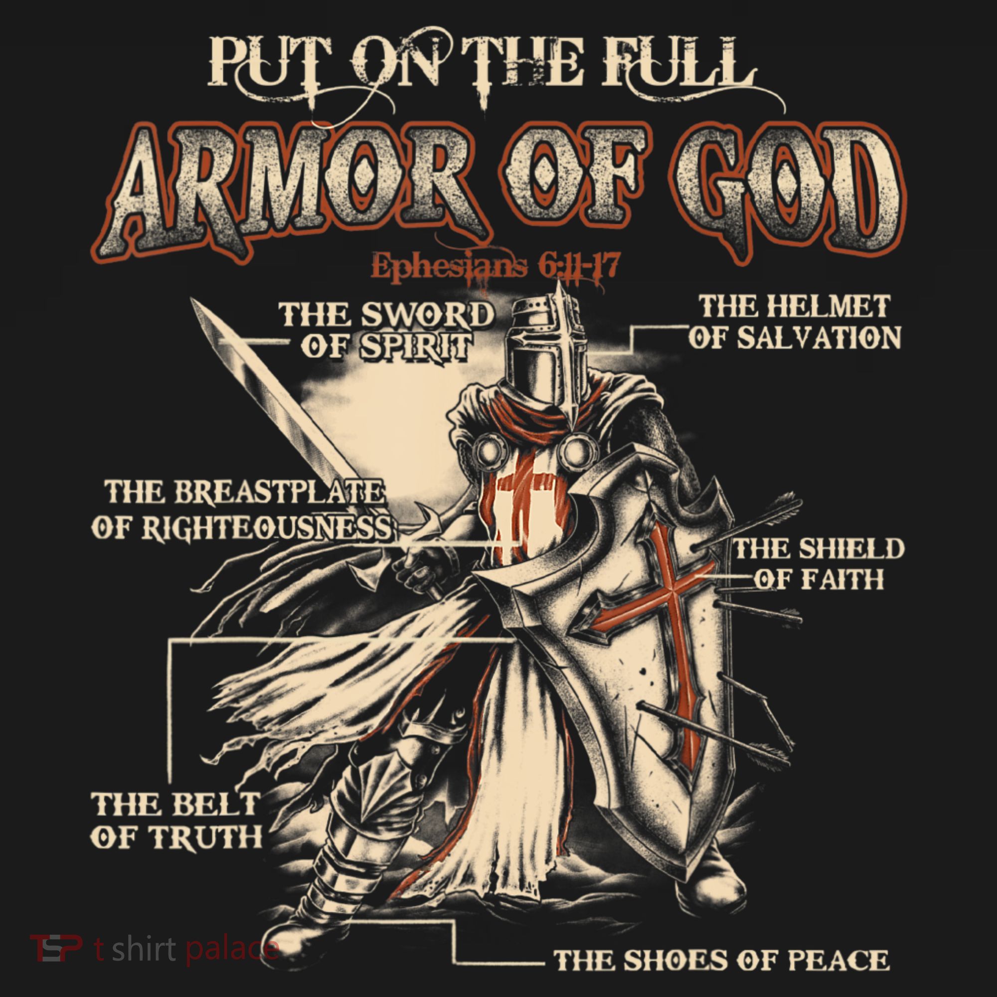 Put On The Full Armor Of God Jesus Kids T-Shirt