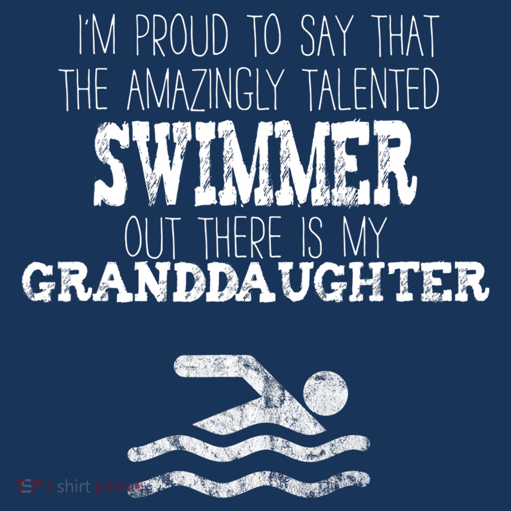 Proud Of Talented Swimmer Granddaughter Hoodie