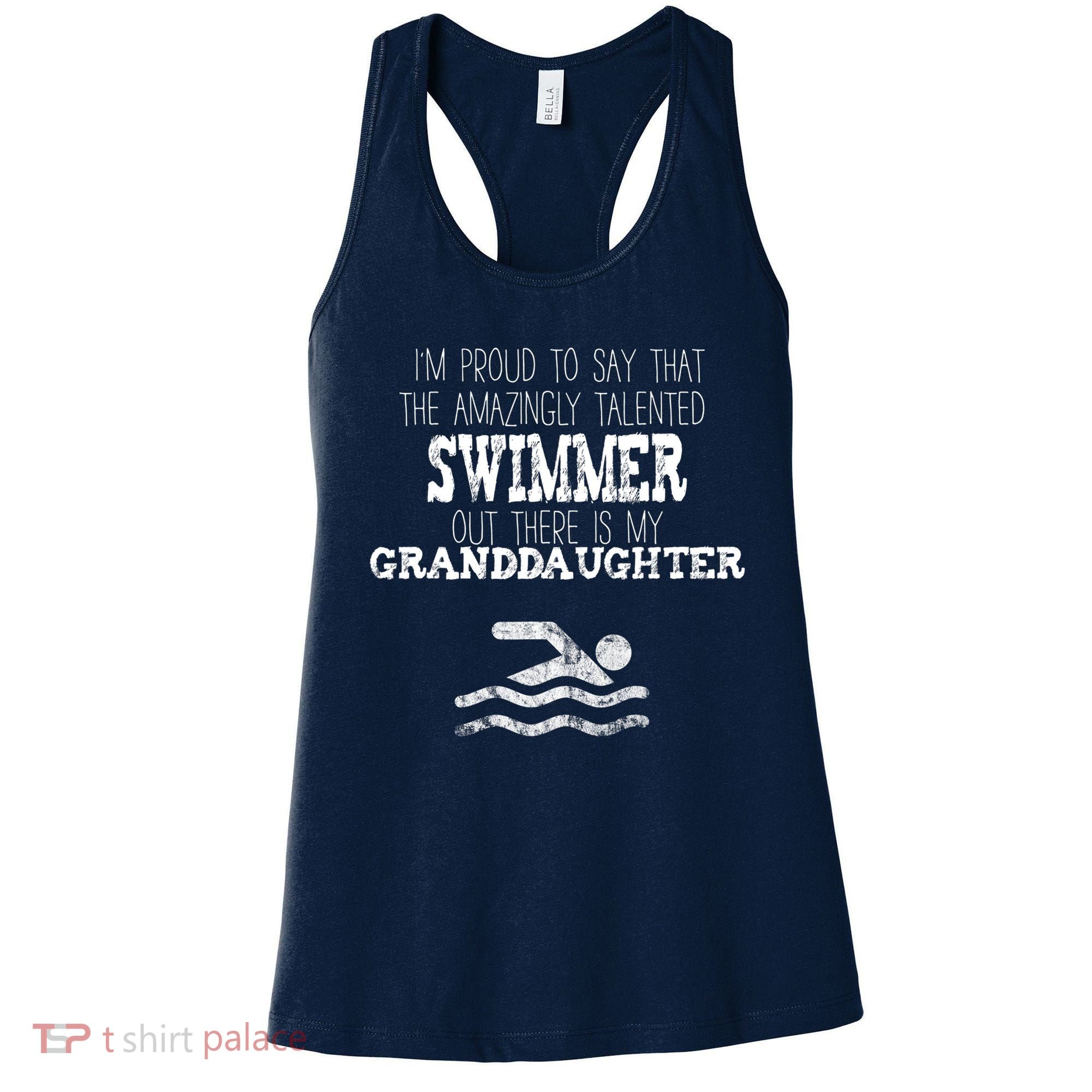 Proud Of Talented Swimmer Granddaughter Women's Tank Top