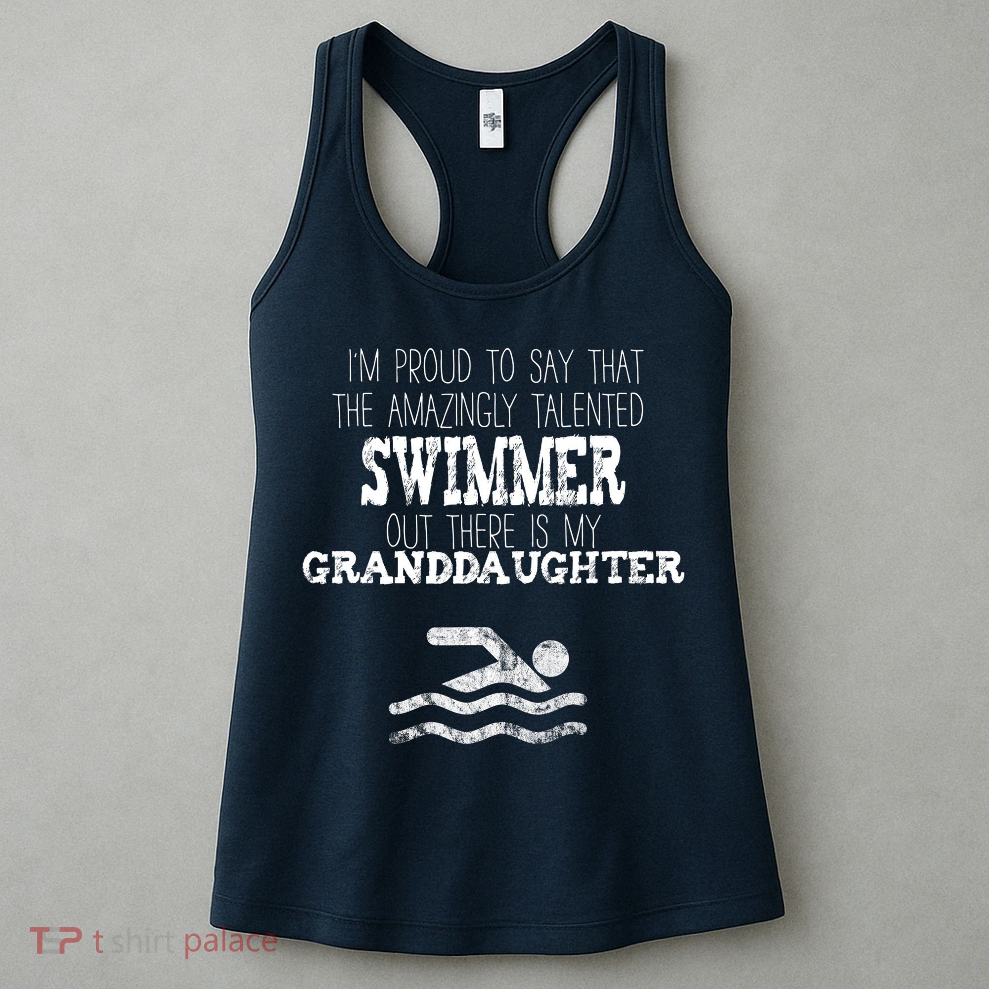 Proud Of Talented Swimmer Granddaughter Women's Tank Top