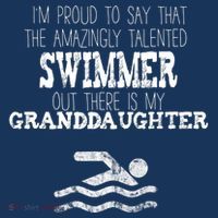Proud Of Talented Swimmer Granddaughter Kids Sweatshirt thumb 2
