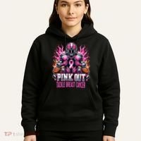 Pink Out Tackle Breast Cancer Awareness Football Hoodie thumb 5