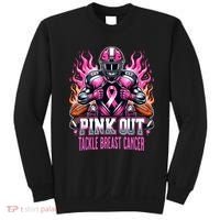 Pink Out Tackle Breast Cancer Awareness Football Sweatshirt thumb 0