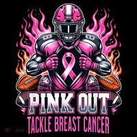 Pink Out Tackle Breast Cancer Awareness Football Coffee Mug thumb 5