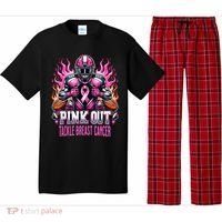 Pink Out Tackle Breast Cancer Awareness Football Pajama Set thumb 0