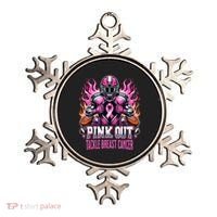 Pink Out Tackle Breast Cancer Awareness Football Ornament thumb 0