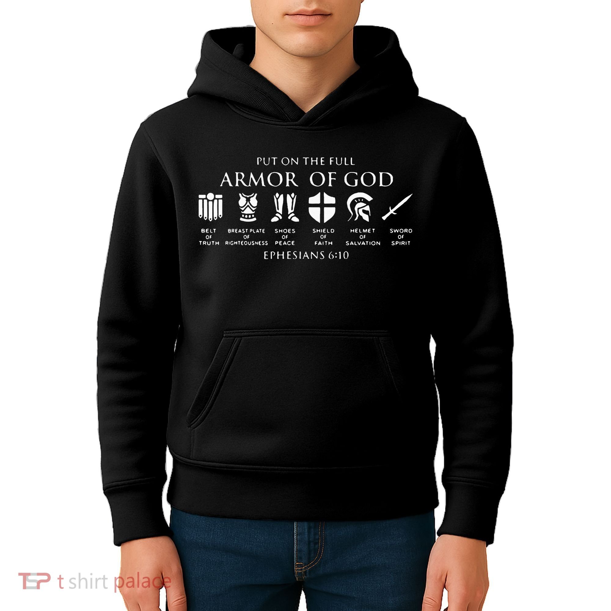 Put On The Full Armor Of God Kids Hoodie