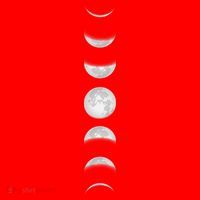 Phases Of The Moon Santa Hat thumb 1