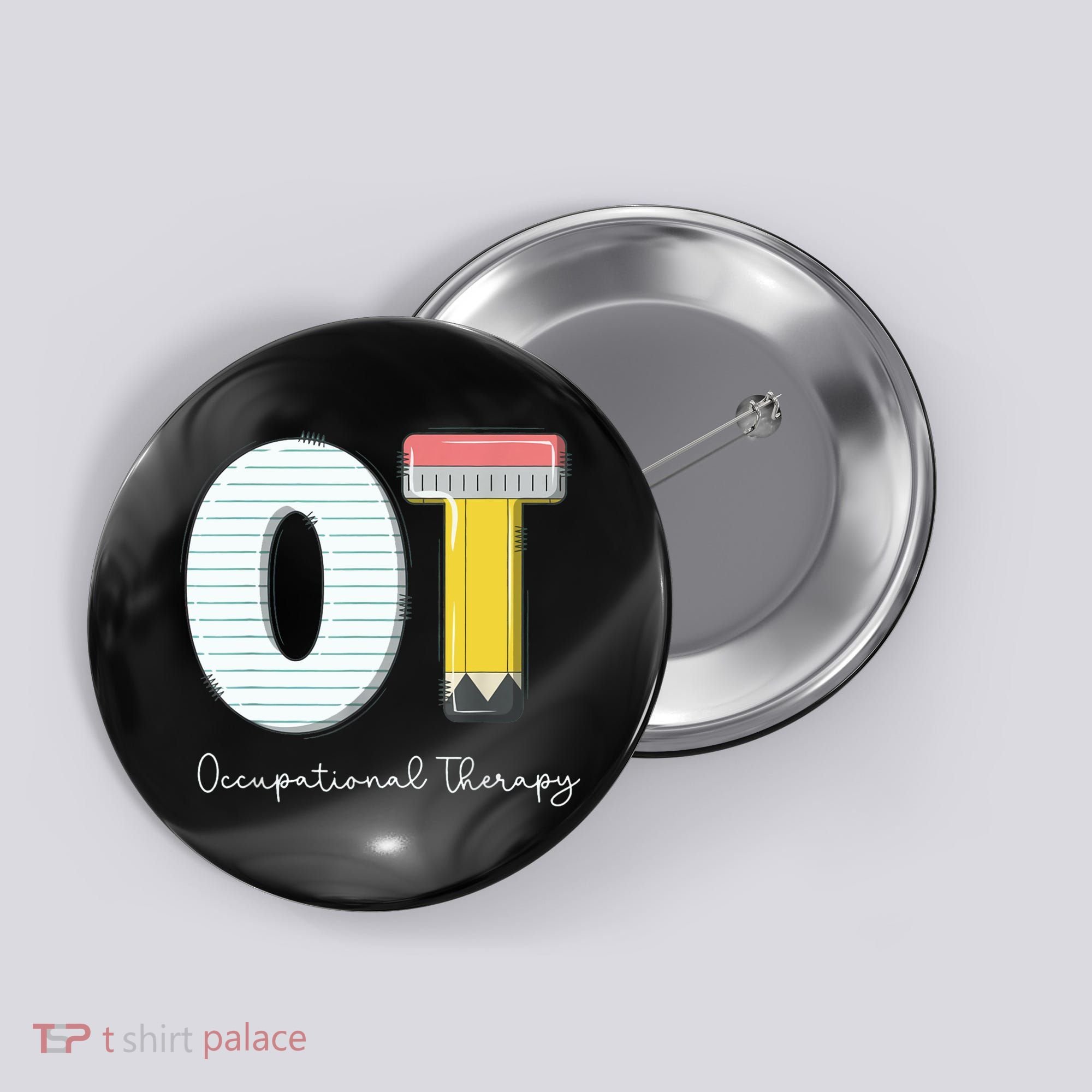 Pediatric Occupational Therapy Cute Pencil Back To School Button
