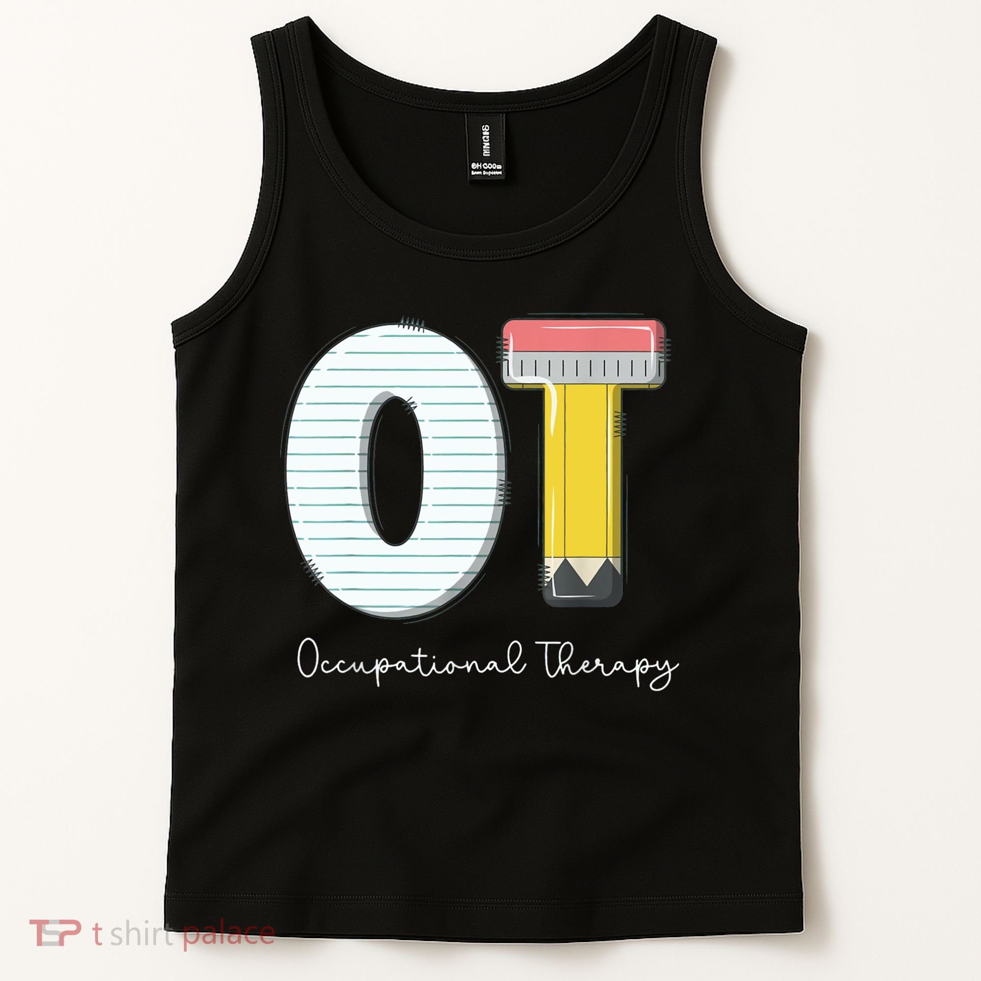 Pediatric Occupational Therapy Cute Pencil Back To School Tank Top