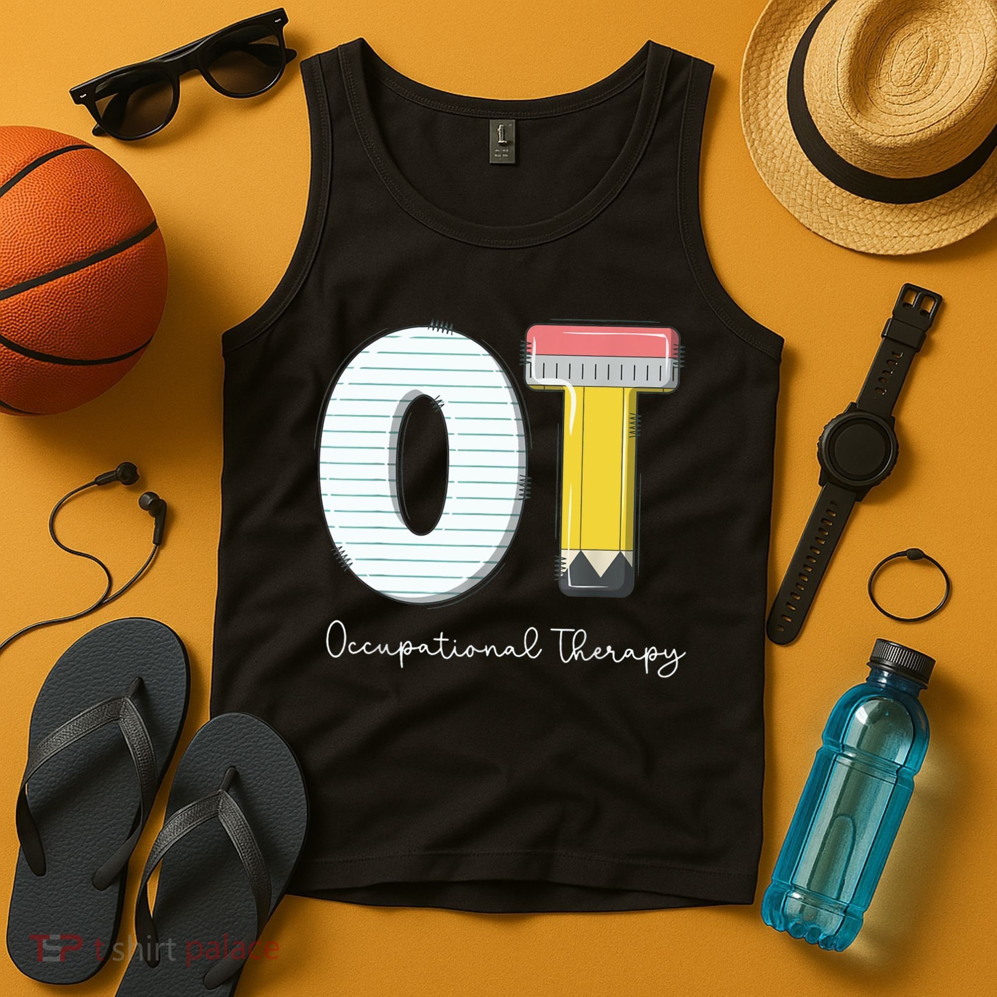 Pediatric Occupational Therapy Cute Pencil Back To School Tank Top