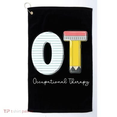 Pediatric Occupational Therapy Cute Pencil Back To School Golf Towel