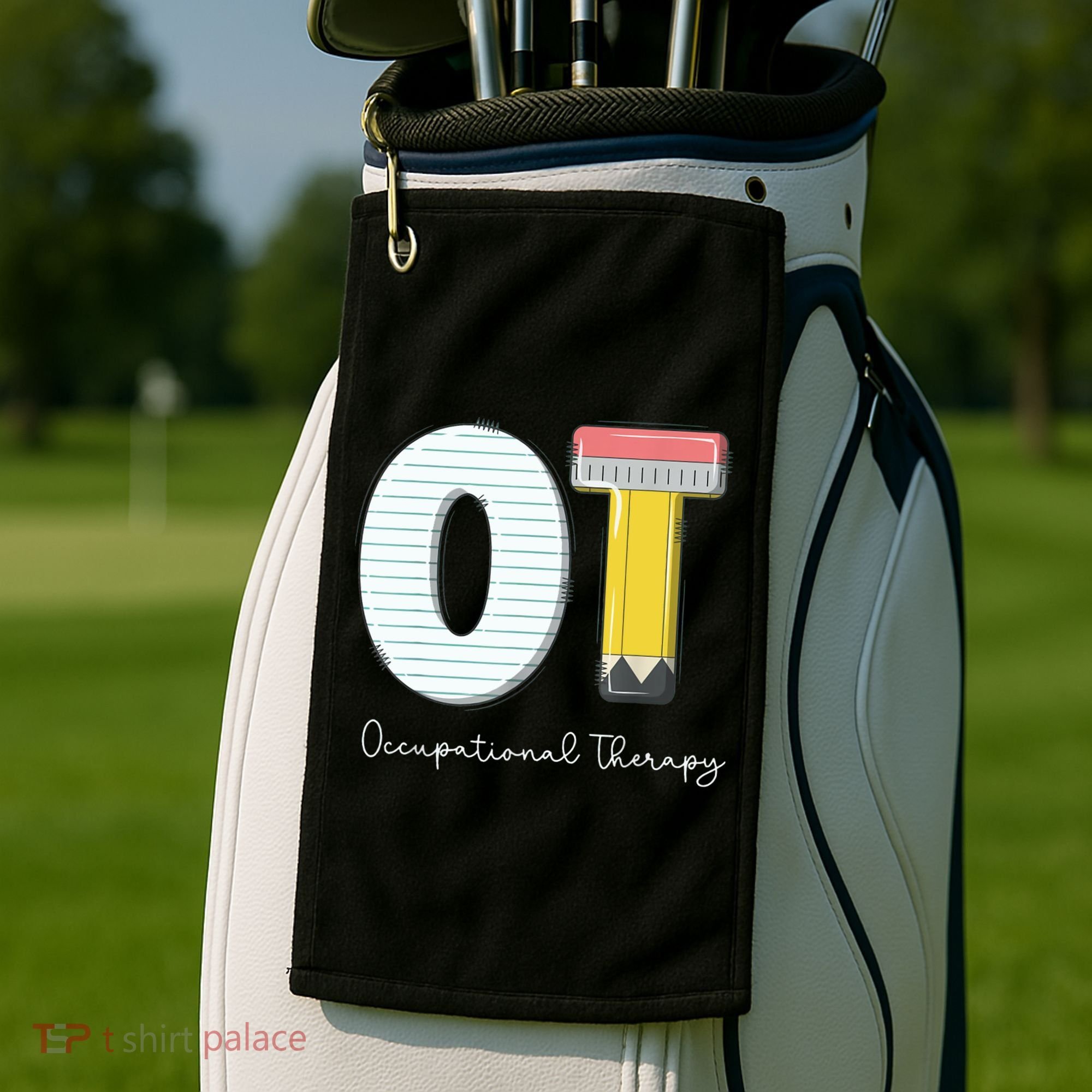 Pediatric Occupational Therapy Cute Pencil Back To School Golf Towel