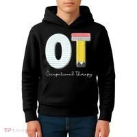Pediatric Occupational Therapy Cute Pencil Back To School Kids Hoodie thumb 4