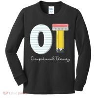 Pediatric Occupational Therapy Cute Pencil Back To School Kids Long Sleeve Shirt thumb 0