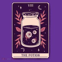 Potion Tarot Card Kids Sweatshirt thumb 2