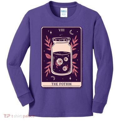 Potion Tarot Card Kids Long Sleeve Shirt