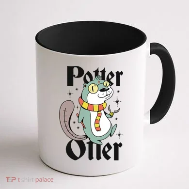 Potter Otter Coffee Mug back