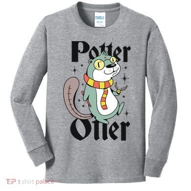 Potter Otter Kids Long Sleeve Shirt