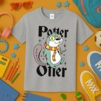 Potter Otter Kids T-Shirt thumb 3