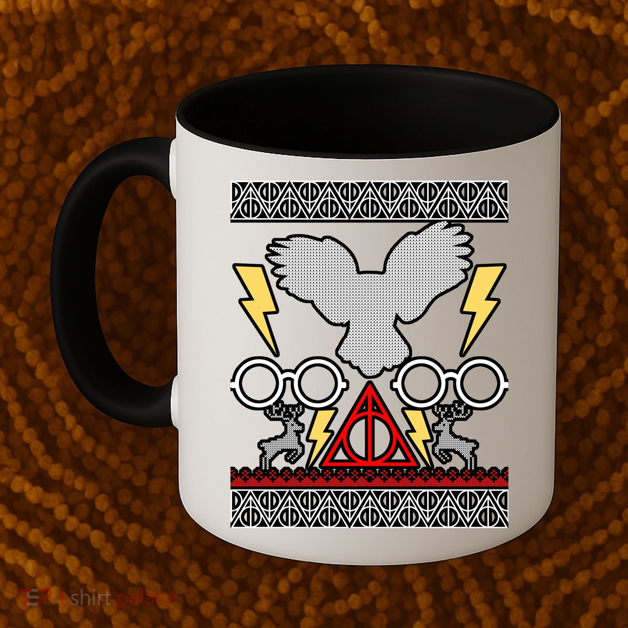 Potter Ugly Christmas Sweater Lighting Coffee Mug