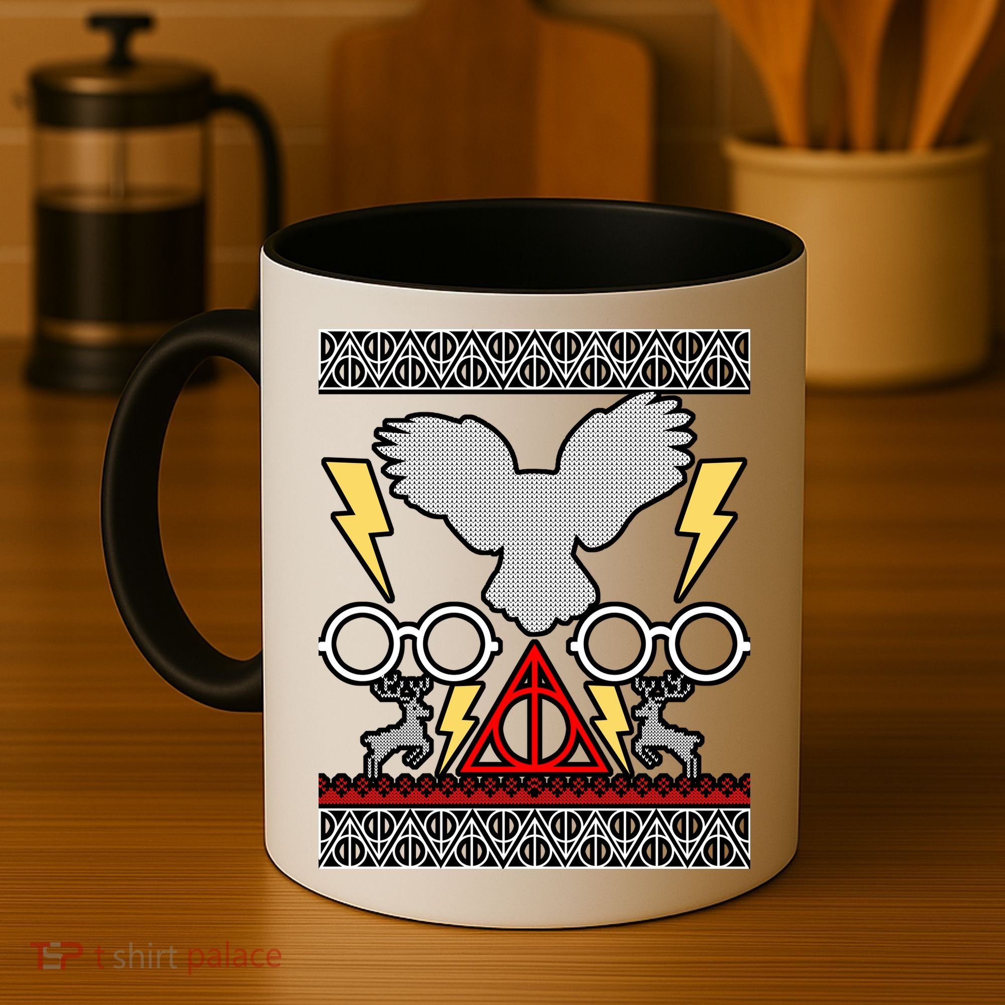 Potter Ugly Christmas Sweater Lighting Coffee Mug