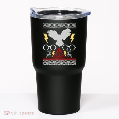 Potter Ugly Christmas Sweater Lighting Tumbler