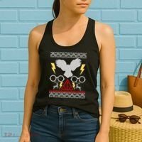 Potter Ugly Christmas Sweater Lighting Women's Tank Top thumb 2