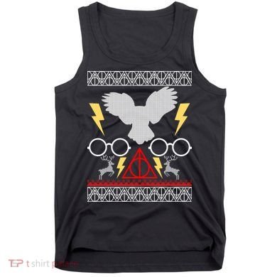 Potter Ugly Christmas Sweater Lighting Tank Top