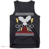 Potter Ugly Christmas Sweater Lighting Tank Top thumb 0