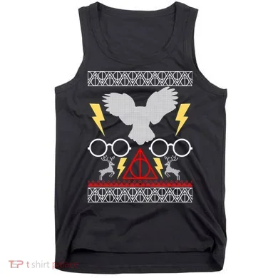 Potter Ugly Christmas Sweater Lighting Tank Top