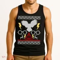 Potter Ugly Christmas Sweater Lighting Tank Top thumb 3